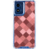 Autumn Red Geometric Moto G 5G (2024) Clear Case